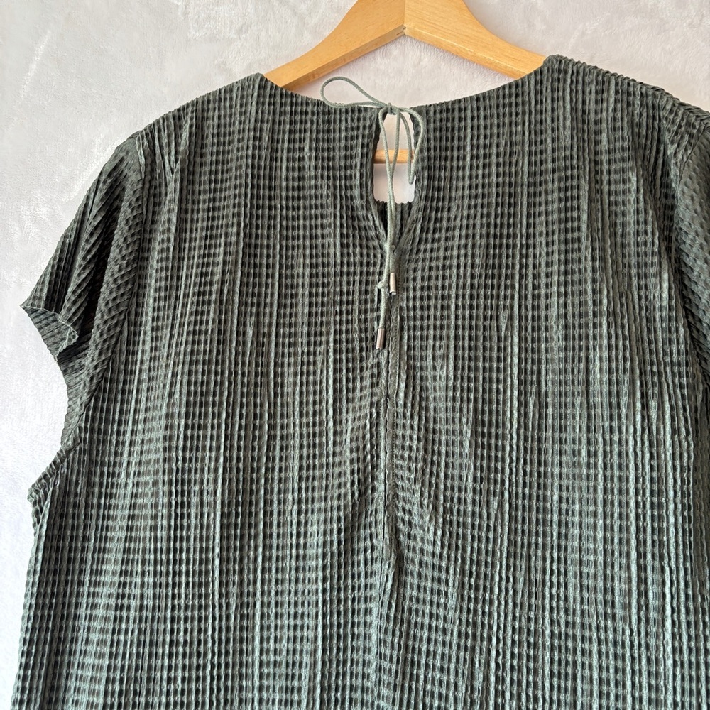 SABINA MUSAYEV Anthropologie Olive Green Sheath Slit Tee Shirt‎ Midi Dress large - Picture 13 of 14